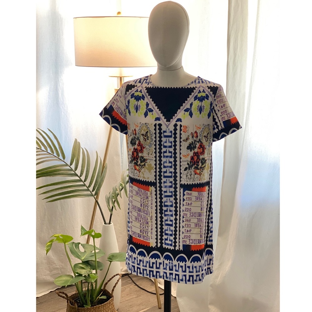 Printed Shift Dress